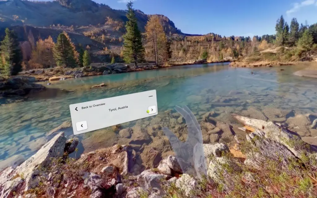EXP360 Eye Focus Control VR feature